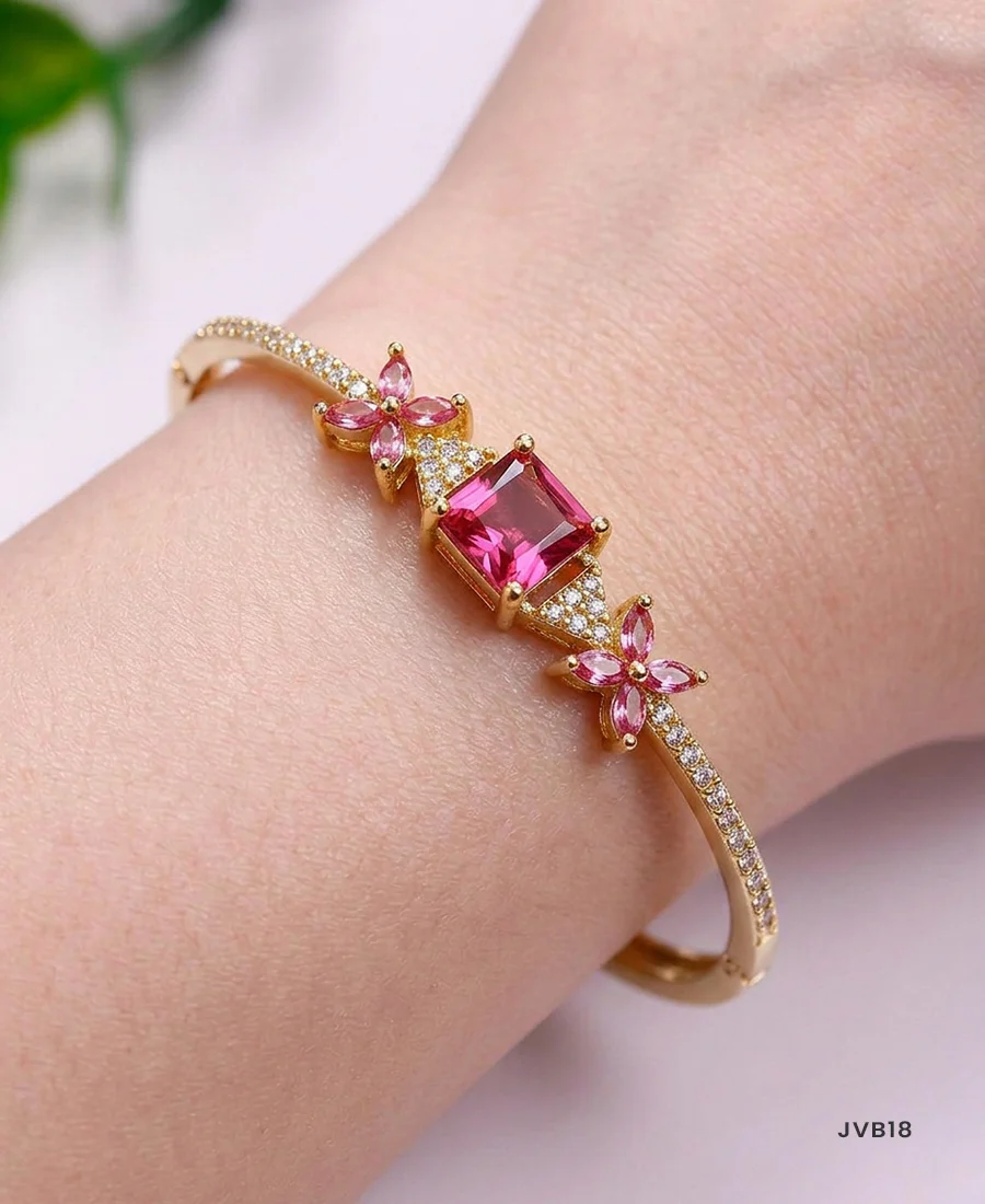 Square Cushion Butterfly AD Bracelet